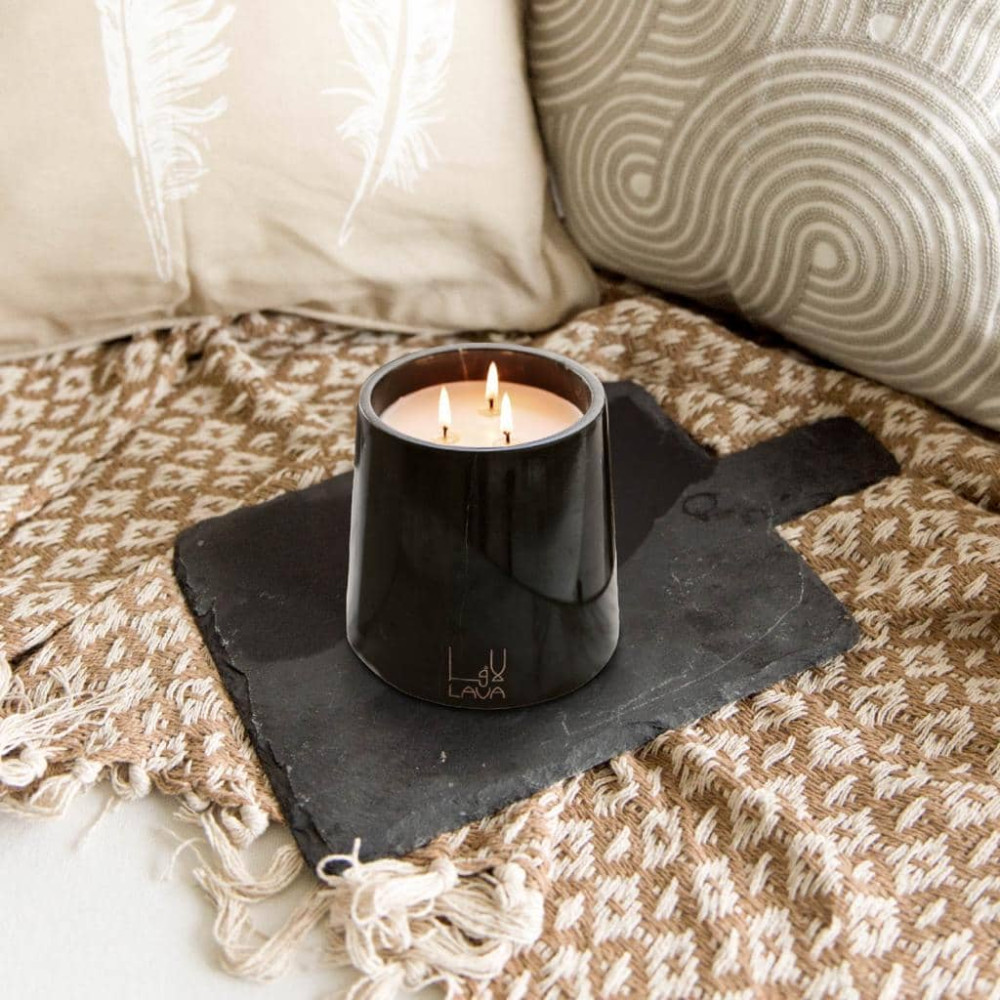 Pebble Sands Large Marble candle