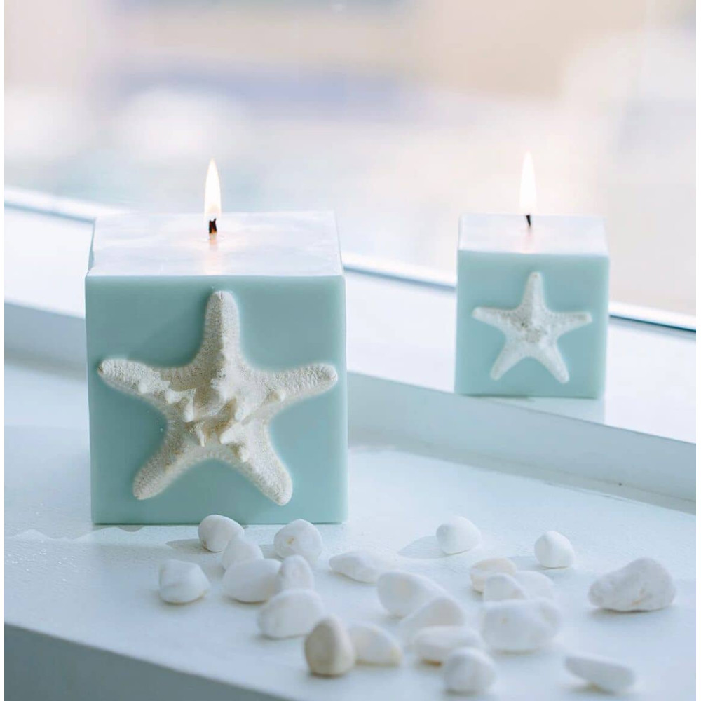 Turquoise Waters Large Cube Candle