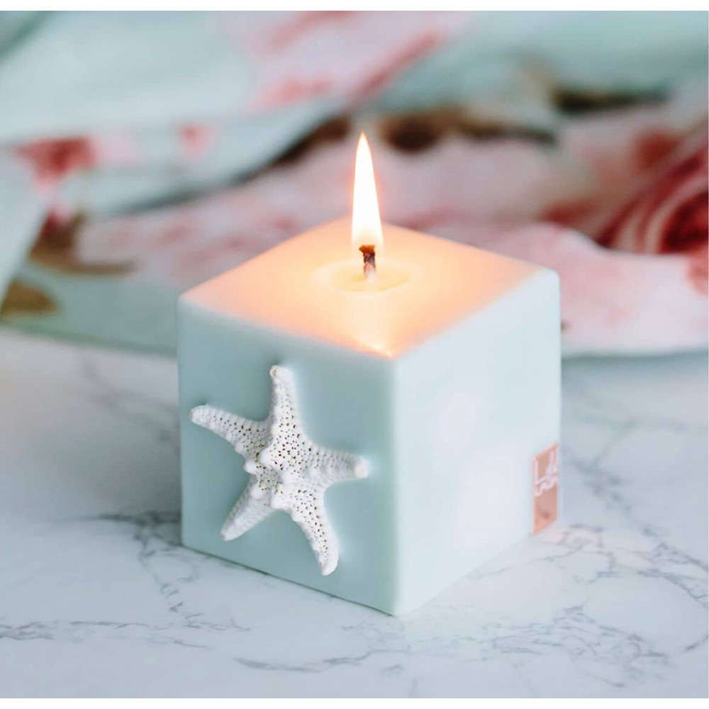 Turquoise Waters Small Cube Candle